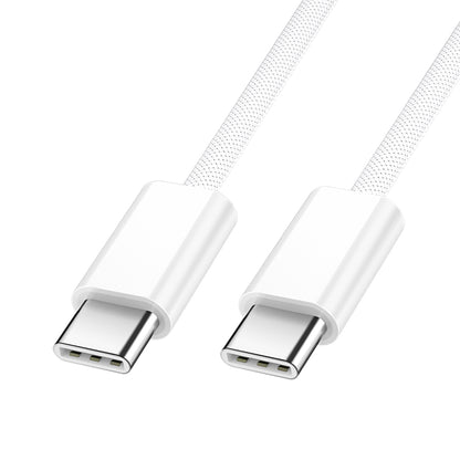 Cable de Datos y Carga USB-C - USB-C BWOO BO-X284, 60W, 1m, Blanco