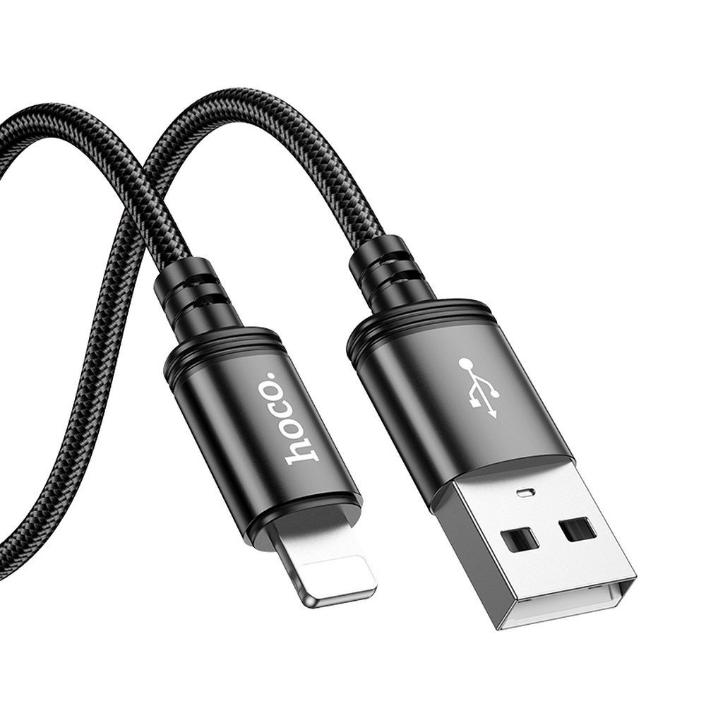 Cable de Datos y Carga USB-A - Lightning HOCO X89, 18W, 2m, Negro