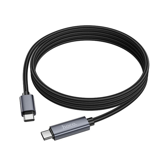 Cable de Datos y Carga USB-C - USB-C HOCO Display X112, 60W, 1m, Negro
