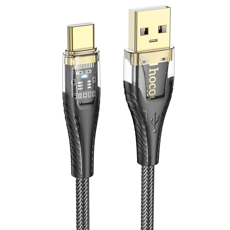 Cable de Datos y Carga USB-A - USB-C HOCO U121, 18W, 1.2m, Negro