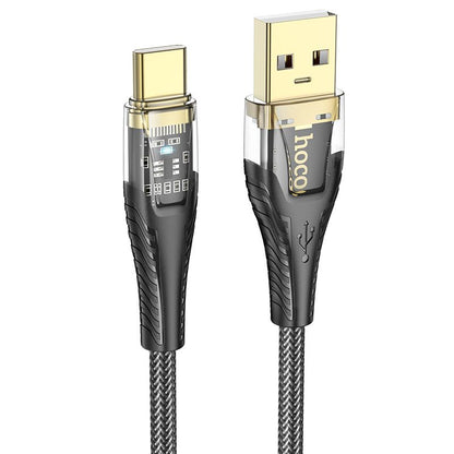 Cable de Datos y Carga USB-A - USB-C HOCO U121, 18W, 1.2m, Negro
