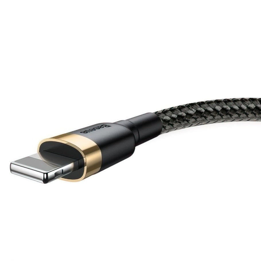 Baseus Cafule USB-A to Lightning Data and Charging Cable, 18W, 3m, Gold CALKLF-RV1