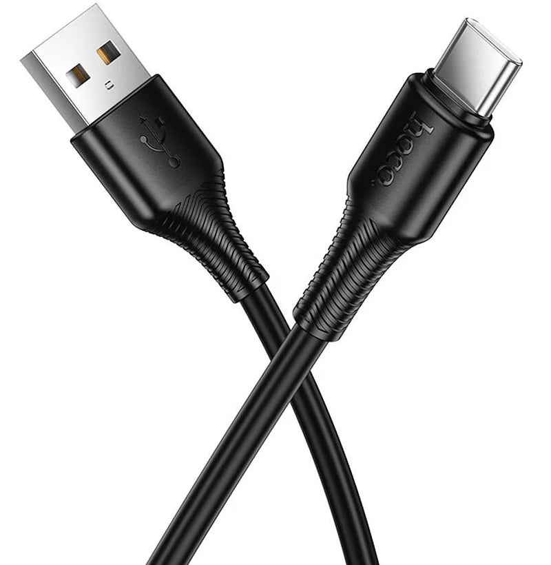 Cable de Datos y Carga USB-A - USB-C HOCO X120, 60W, 1m, Negro