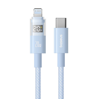 USB-C to Lightning Baseus Display 2 Data and Charging Cable, 20W, 1m, Blue P10382703311-00