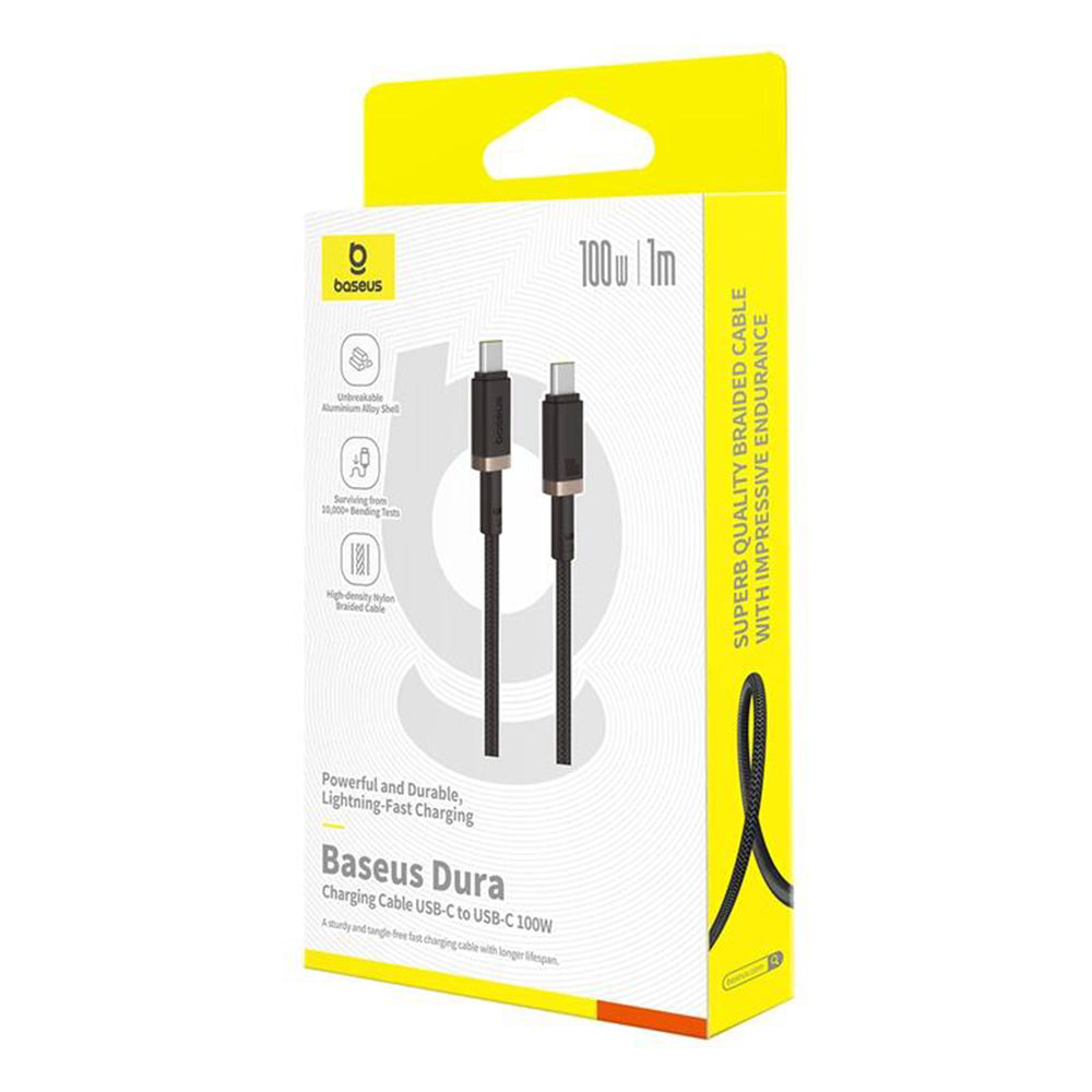 USB-C Data and Charging Cable - USB-C Baseus Dura Series, 100W, 1m, Gold P10377803U01-00
