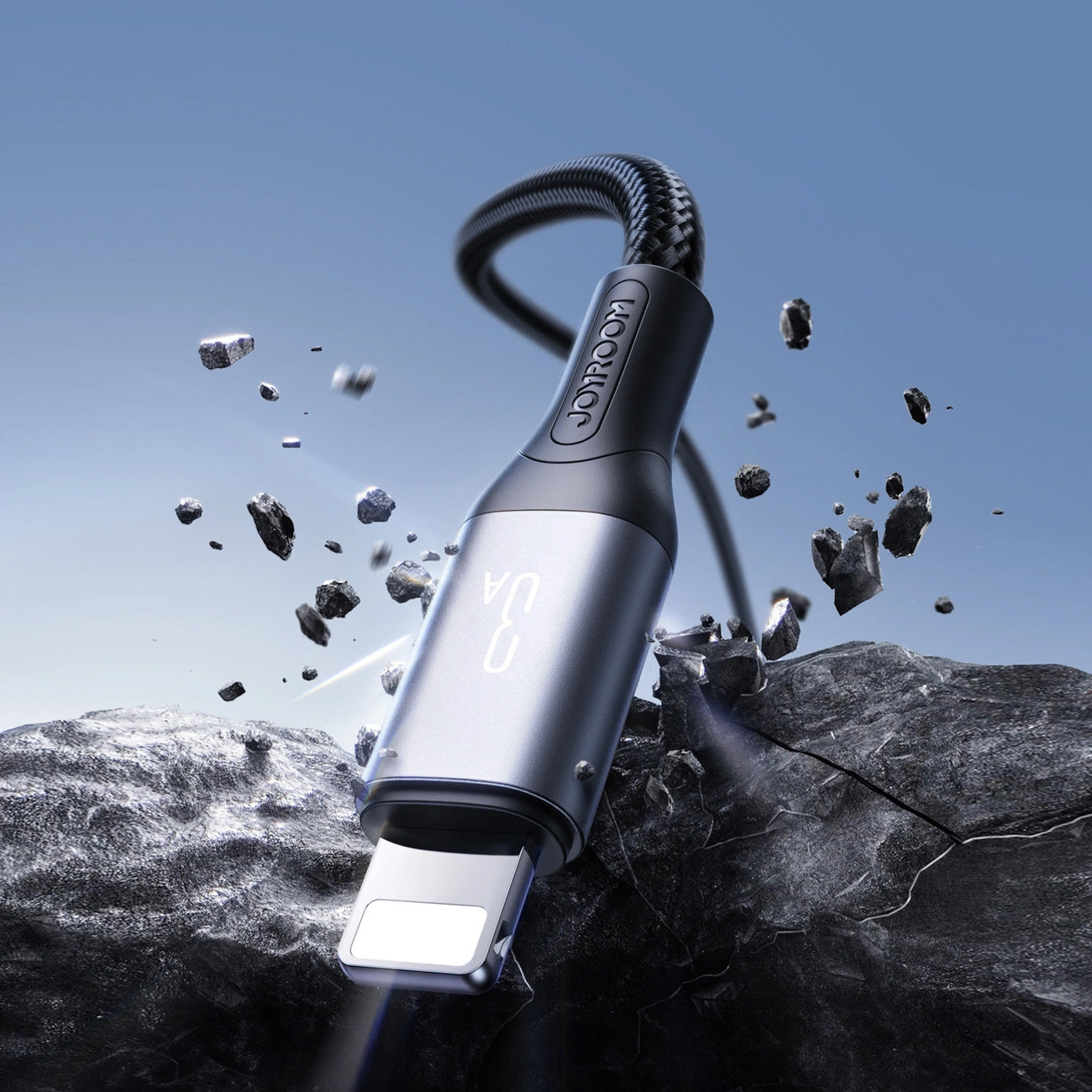 Cable de Datos y Carga USB-A - Lightning Joyroom S-A28 Flash, 18W, 2m, Negro