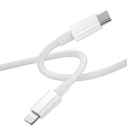 Cable de Datos y Carga USB-C - Lightning WiWu Wi-C008, 30W, 1.2m, Blanco