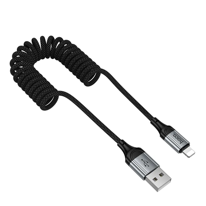 Cable de Datos y Carga USB-A - Lightning HOCO X121, 27W, 1.5m, Negro