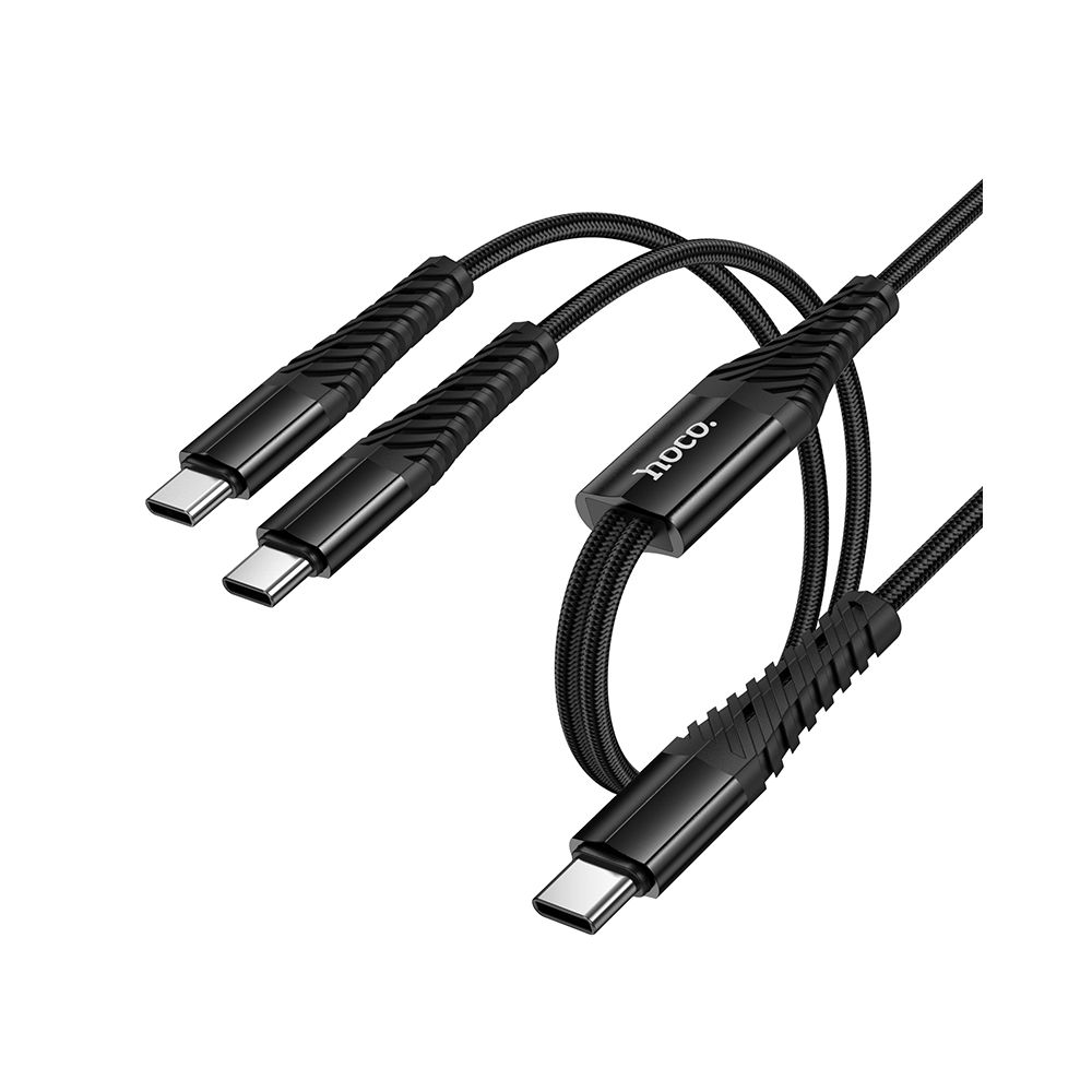 Cable de Carga USB-C - 2 x USB-C HOCO X123, 10W, 1m, Negro
