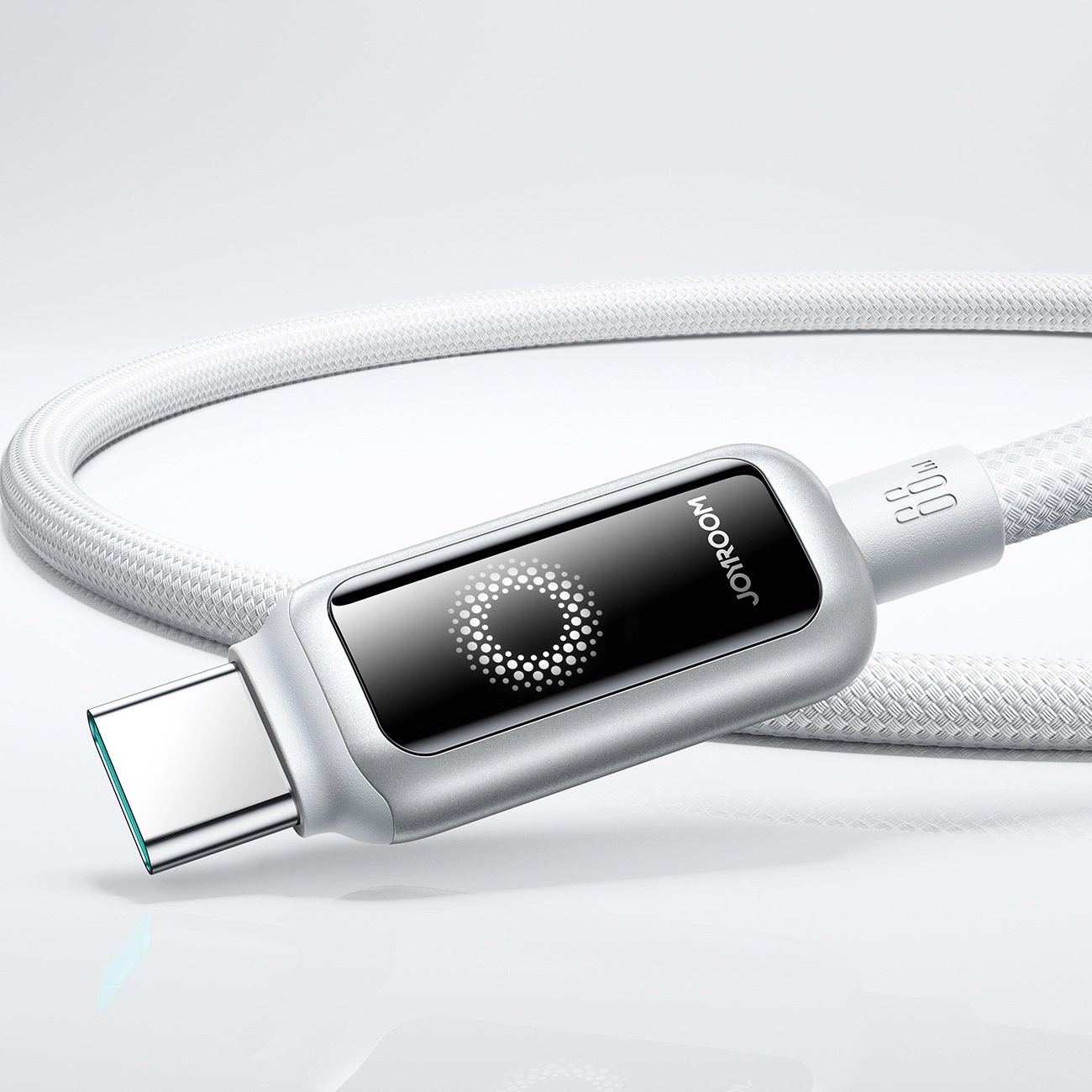 Cable de Datos y Carga USB-A - USB-C Joyroom S-A55 StarFlight Display, 66W, 1.2m, Blanco