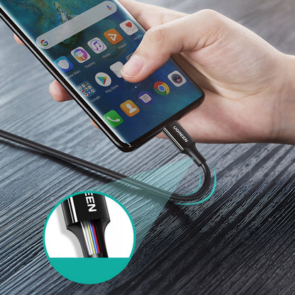 Cable de Datos y Carga USB-C - USB-C UGREEN US300, 100W, 2m, Blanco