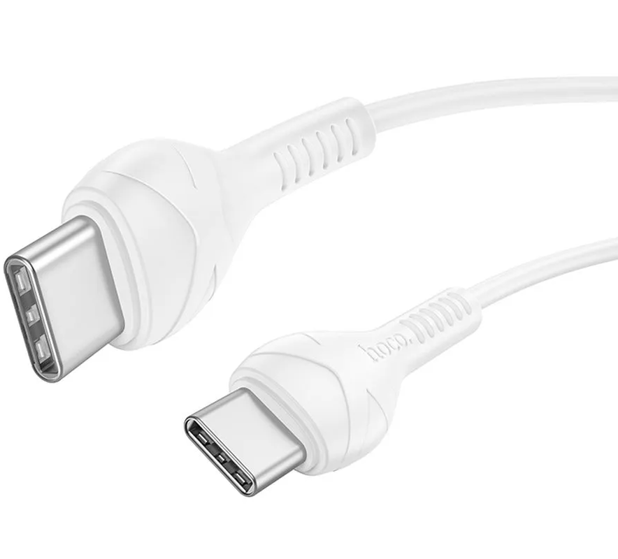 Cable de Datos y Carga USB-C - USB-C HOCO X37, 60W, 1m, Blanco
