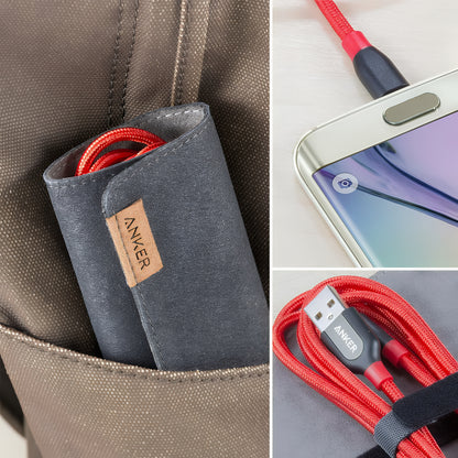 Cable de Datos y Carga USB-A - microUSB Anker PowerLine+, 18W, 0.91m, Rojo A8142G91