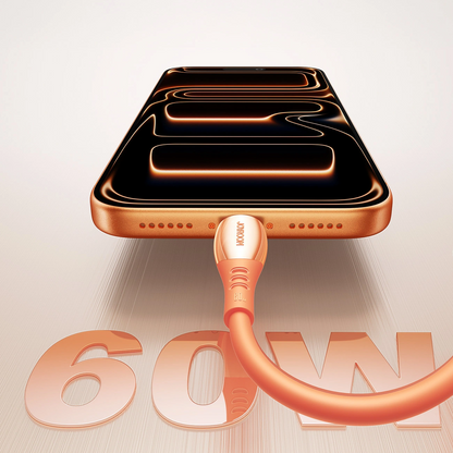 Cable de Datos y Carga USB-C - USB-C Joyroom S-A59 Vibrant, 60W, 1.2m, Naranja