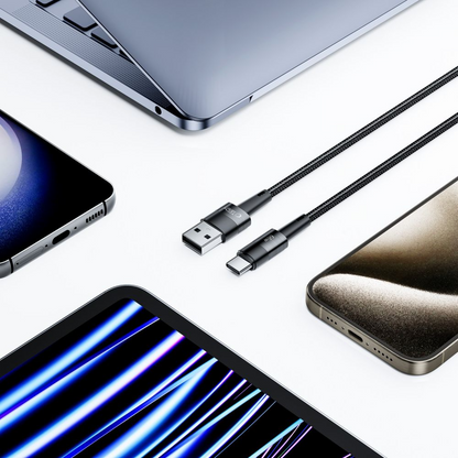 USB-A to USB-C Data and Charging Cable Tech-Protect Ultraboost, 66W, 0.5m, Gray