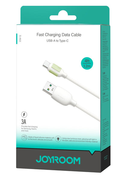Cable de Datos y Carga USB-A - USB-C Joyroom S-A53, 18W, 1.2m, Beige