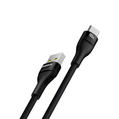 Cable de Datos y Carga USB-A - USB-C Baseus Flash Series II, 100W, 2m, Negro P10311804111-01