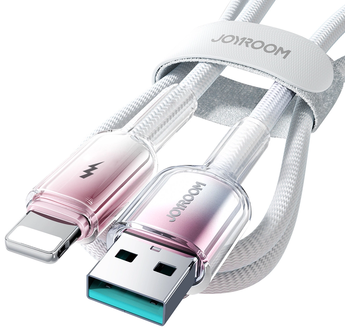 Cable de Datos y Carga USB-A - Lightning Joyroom S-A42, 18W, 1.2m, Blanco