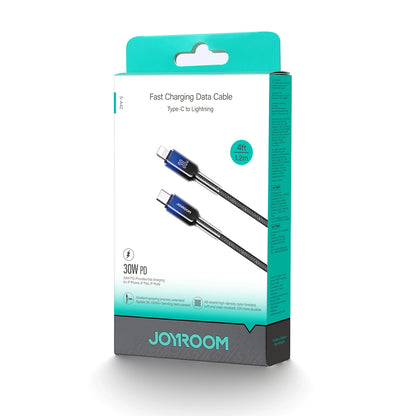Cable de Datos y Carga USB-C - Lightning Joyroom S-A42, 30W, 1.2m, Negro