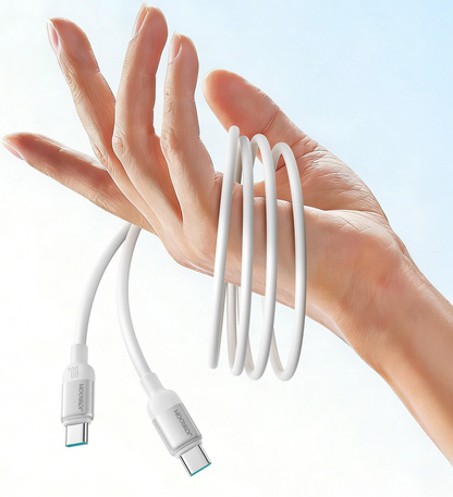 Cable de Datos y Carga USB-C - USB-C Joyroom S-A62 Lively, 60W, 1.2m, Blanco