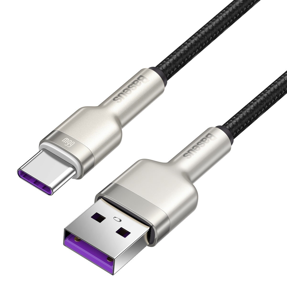 Cable de datos y carga USB-A - USB-C Baseus Cafule Metal Series, 66W, 1m, Negro CAKF000101 CAKF000101