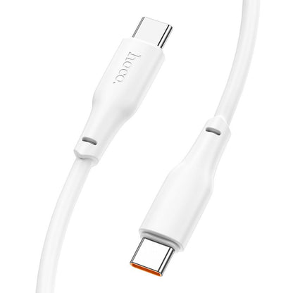 Cable de carga y datos USB-C - USB-C HOCO X93, 100W, 1m, Blanco 