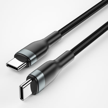 Cable de carga y datos USB-C - USB-C WiWu Wi-C017, 100W, 1,2m, Negro 