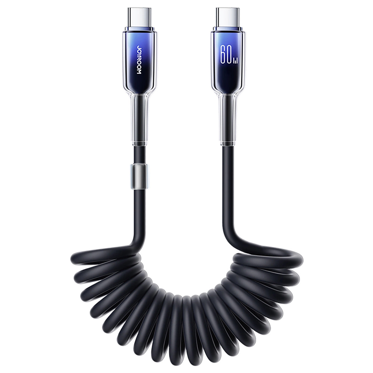 Cable de Datos y Carga USB-C - USB-C Joyroom S-A43 Crystal, 60W, 1.5m, Negro