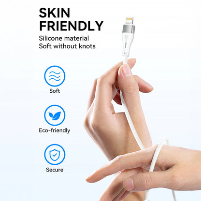 Cable de Datos y Carga USB-C - Lightning WZK WSTCL1, 27W, 1m, Blanco