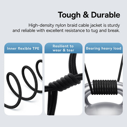 Cable de Datos y Carga USB-C - USB-C Baseus Gem, 100W, 1m, Negro P10373000111-00