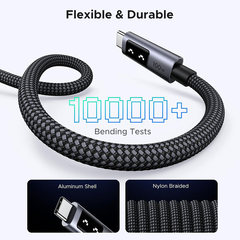 Cable de Datos y Carga USB-C - USB-C UGREEN L509, 100W, 2m, Gris