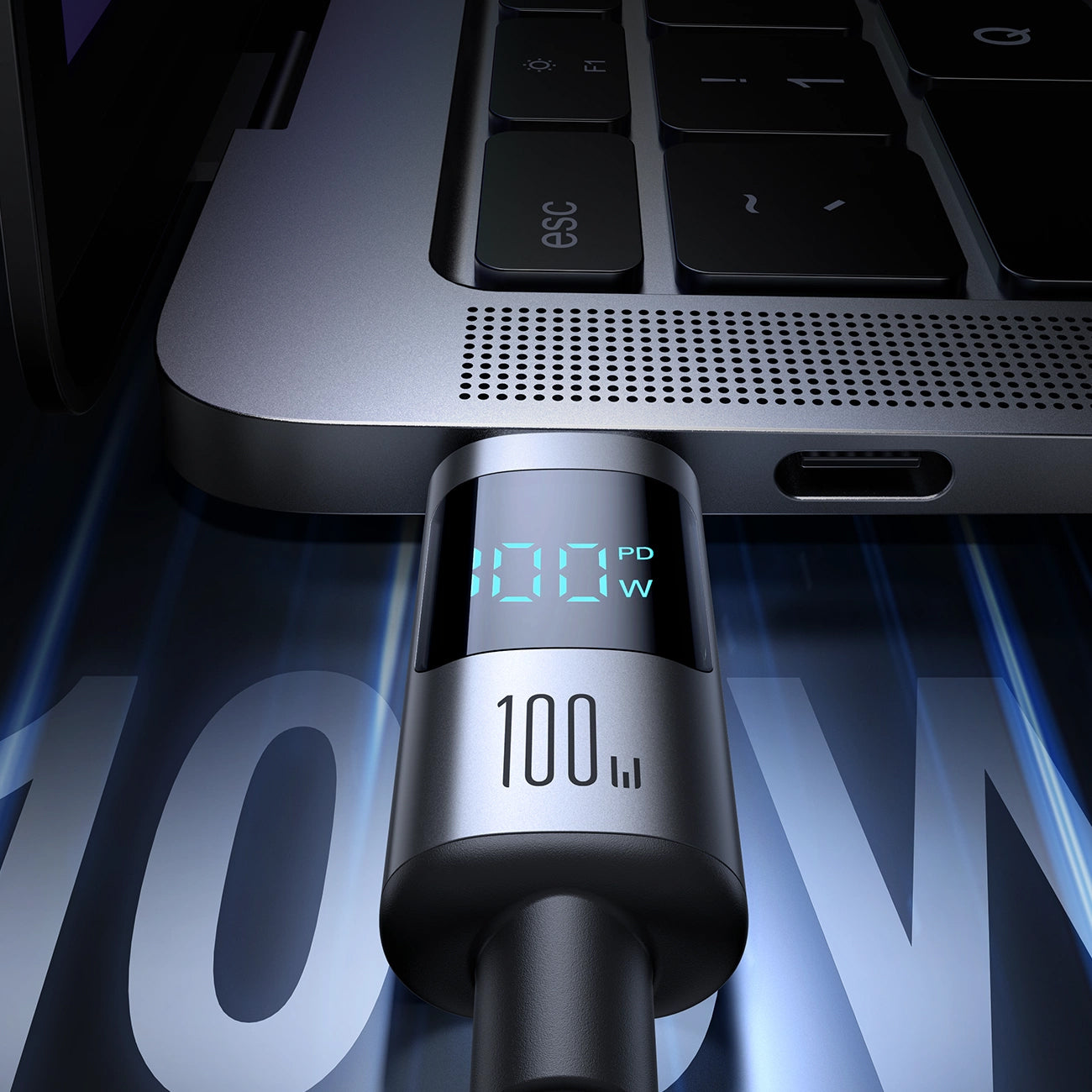 Cable de Datos y Carga USB-C - USB-C Joyroom S-A16 Pro Prism Display, 100W, 1.2m, Negro