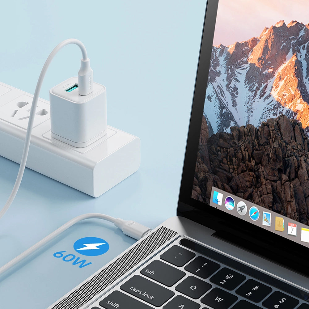 Cable de Datos y Carga USB-C - USB-C Joyroom S-A9, 60W, 1m, Blanco