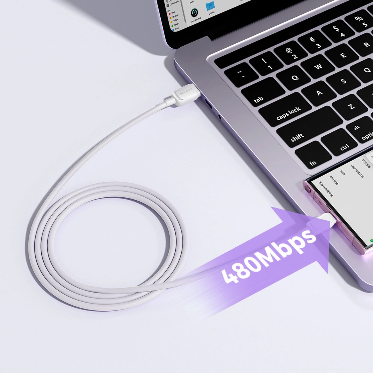 Cable de Datos y Carga USB-A - USB-C Joyroom S-A14, 20W, 1.2m, Blanco