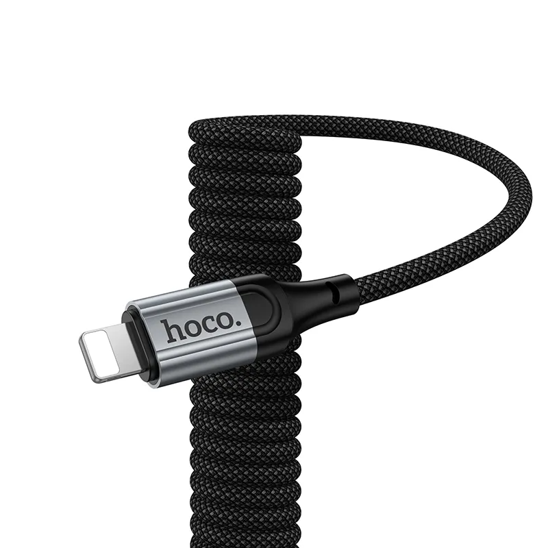 Cable de Datos y Carga USB-A - Lightning HOCO X121, 27W, 1.5m, Negro