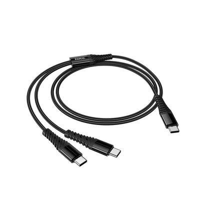 Cable de Carga USB-C - 2 x USB-C HOCO X123, 10W, 1m, Negro