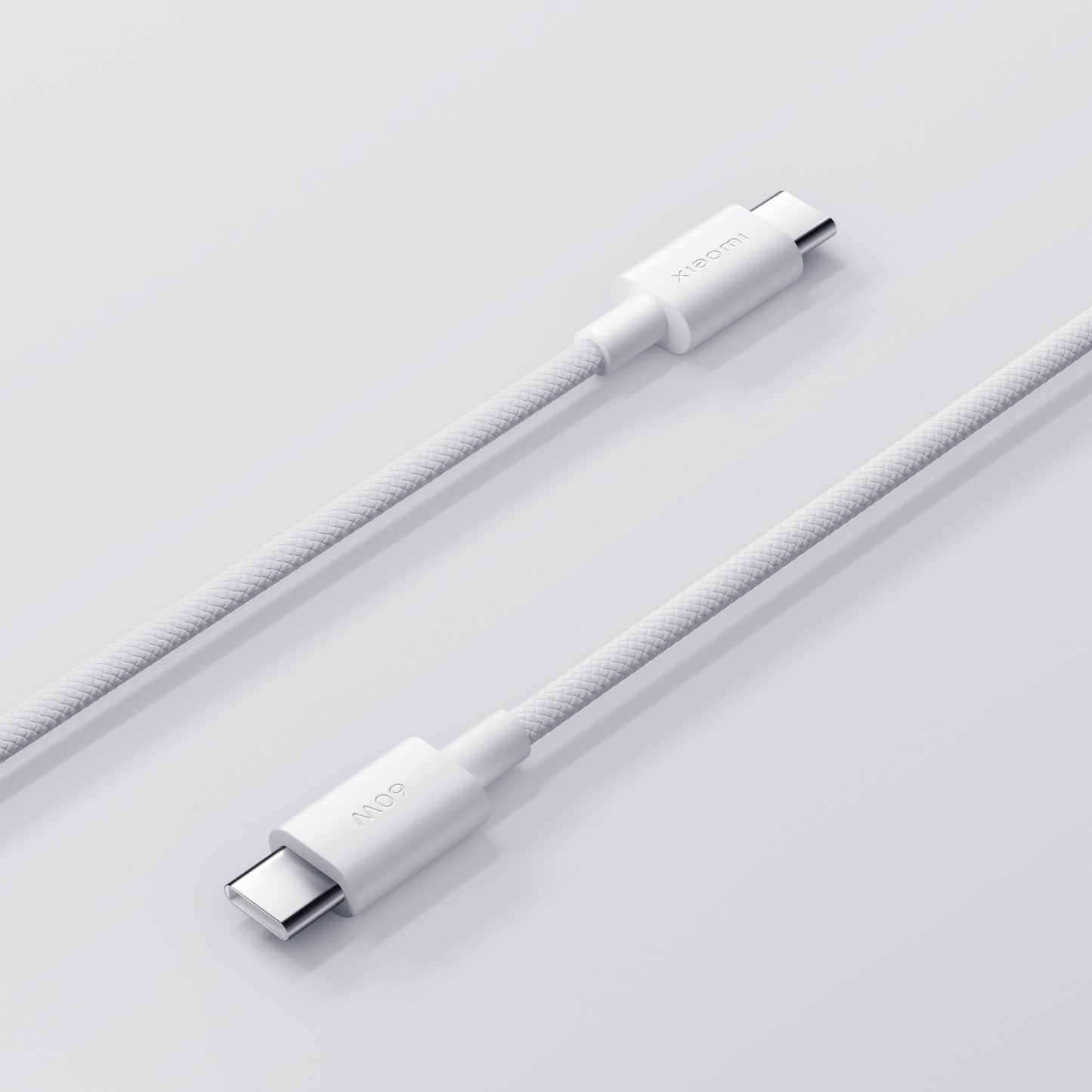 Cable de Datos y Carga USB-C - USB-C Xiaomi, 60W, 1m, Blanco BHR0878GL