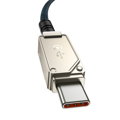 Cable de Datos y Carga USB-C - USB-C Baseus Unbreakable, 100W, 2m, Blanco P10355800221-01