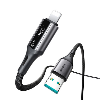 Cable de Datos y Carga USB-A - Lightning Joyroom S-A60 StarTalk, 18W, 1.2m, Negro
