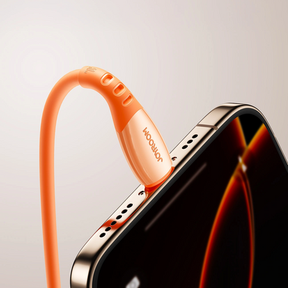 Cable de Datos y Carga USB-C - Lightning Joyroom S-A59 Vibrant, 30W, 1.2m, Naranja