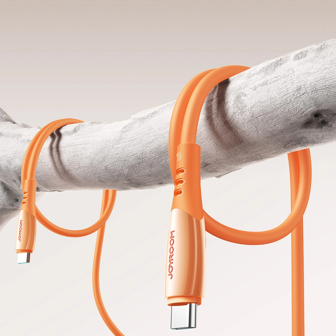 Cable de Datos y Carga USB-C - USB-C Joyroom S-A59 Vibrant, 60W, 1.2m, Naranja