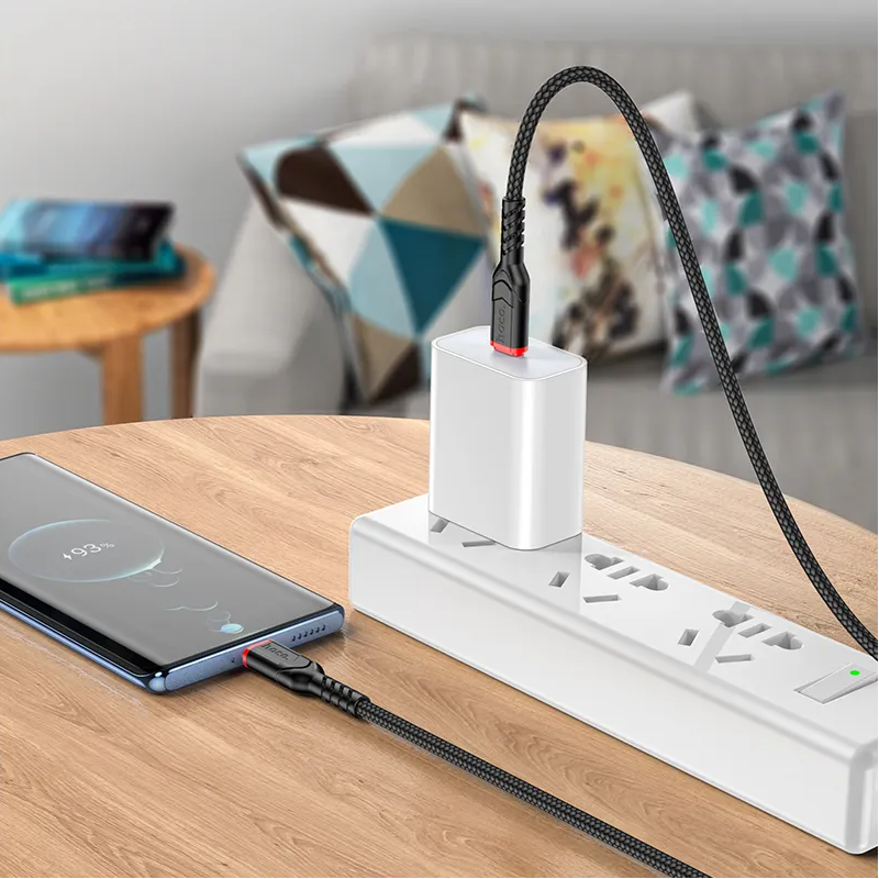 Cable de Datos y Carga USB-C - USB-C HOCO X59 Victory, 60W, 3m, Negro