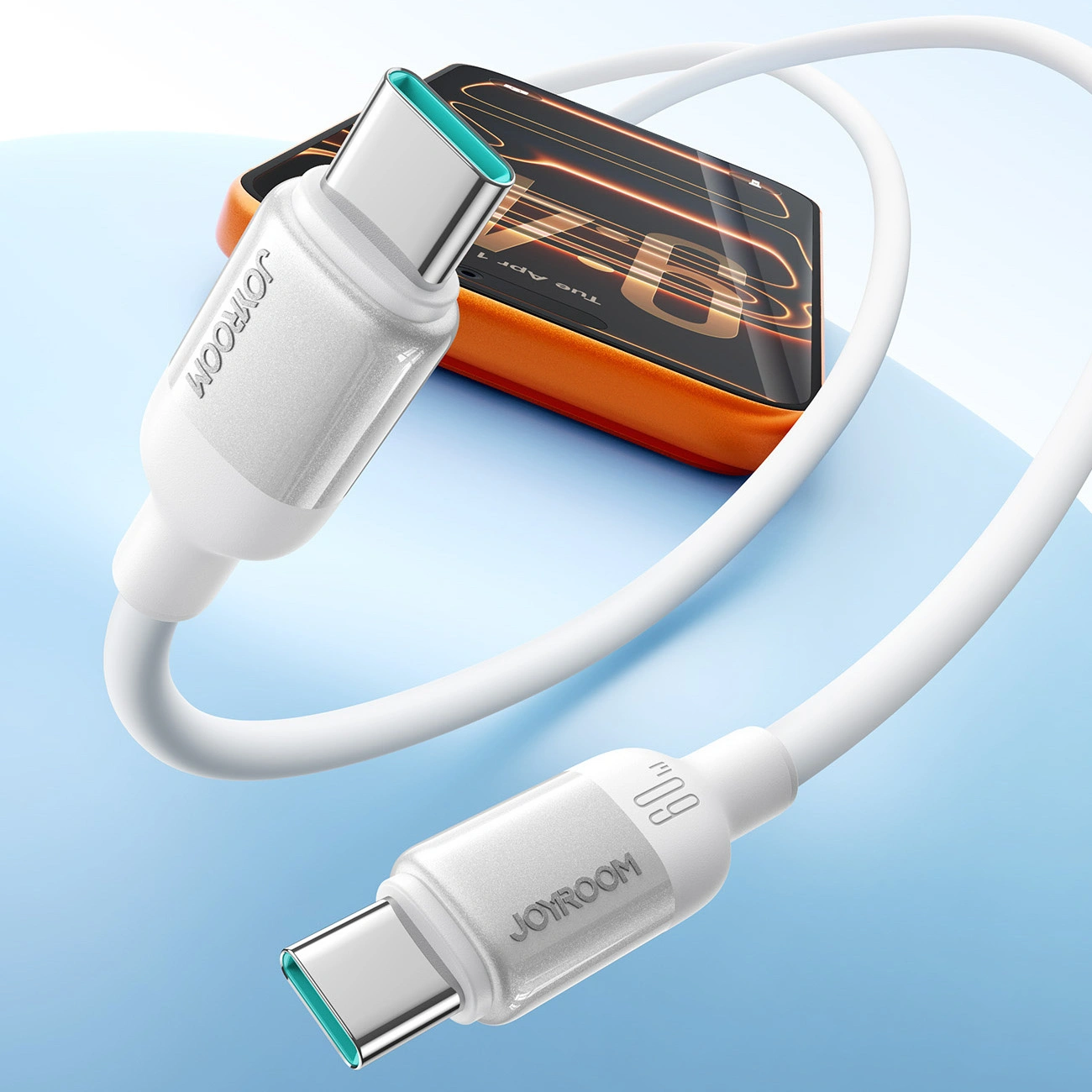 Cable de Datos y Carga USB-C - USB-C Joyroom S-A62 Lively, 60W, 1.2m, Blanco