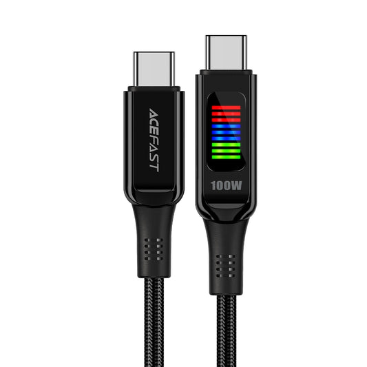 Cable de Datos y Carga USB-C - USB-C Acefast C7-03, 100W, 1.2m, Negro