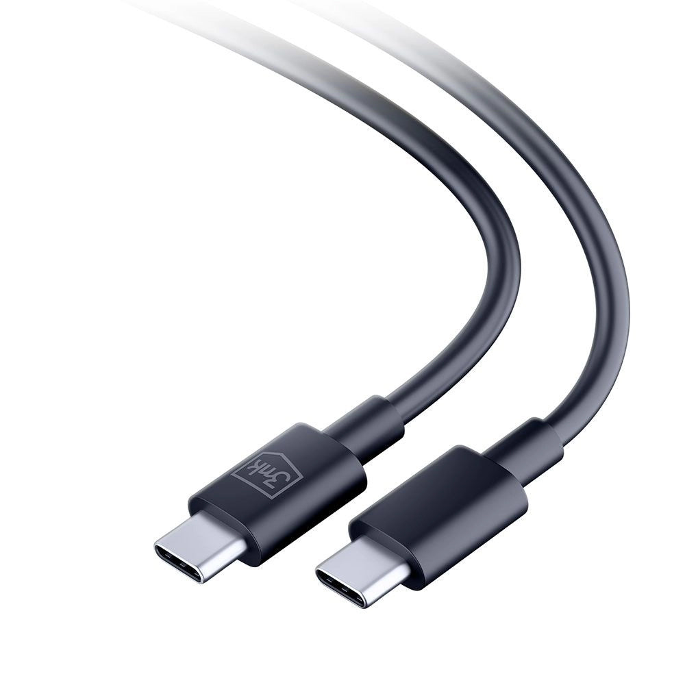 Cable de carga y datos USB-C - USB-C 3MK Hyper, 100W, 1,2m, Negro 