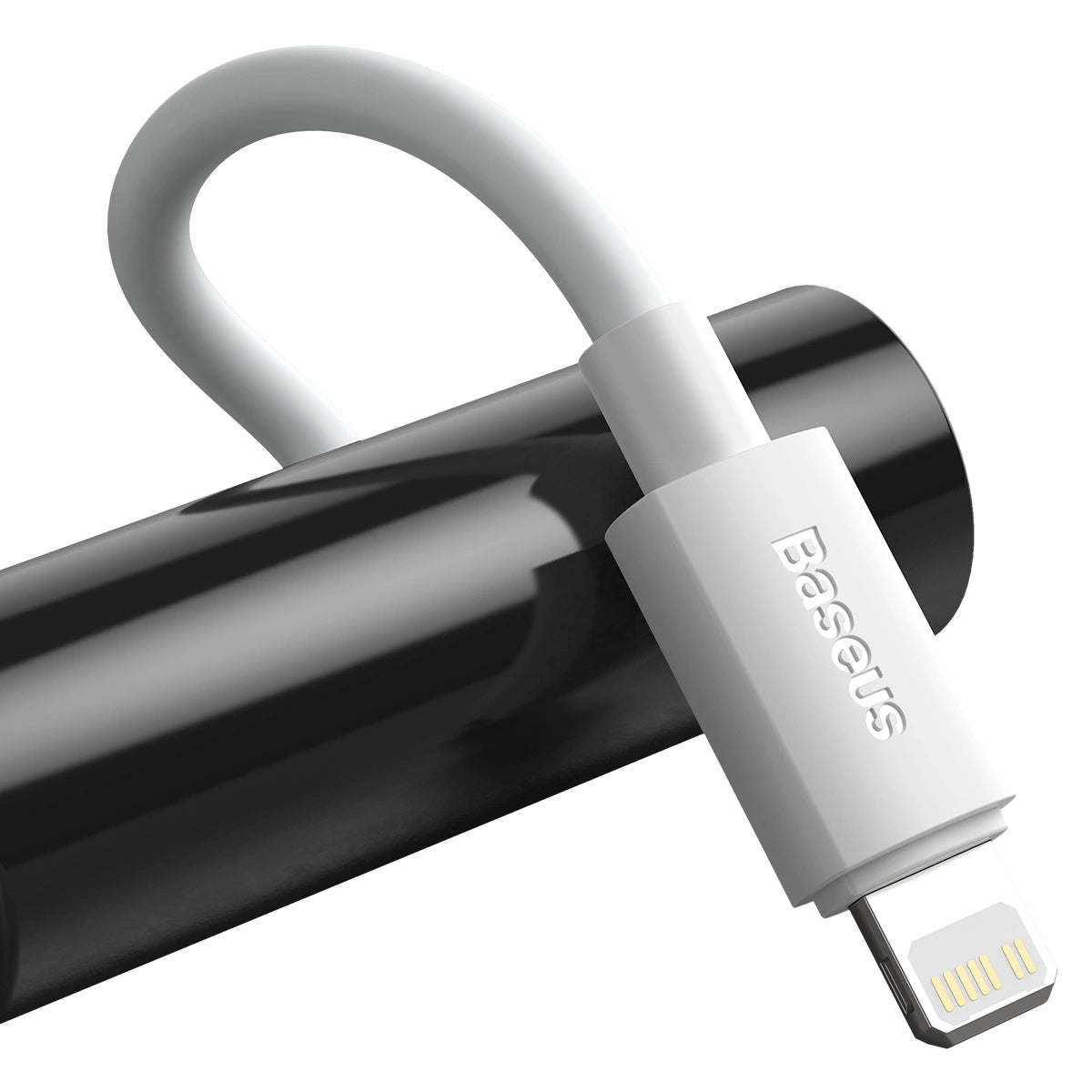 Baseus Simple Wisdom Cable de carga y datos USB-C - Lightning Simple Wisdom, 20W, 1,5m, Juego 2 piezas, Blanco. 