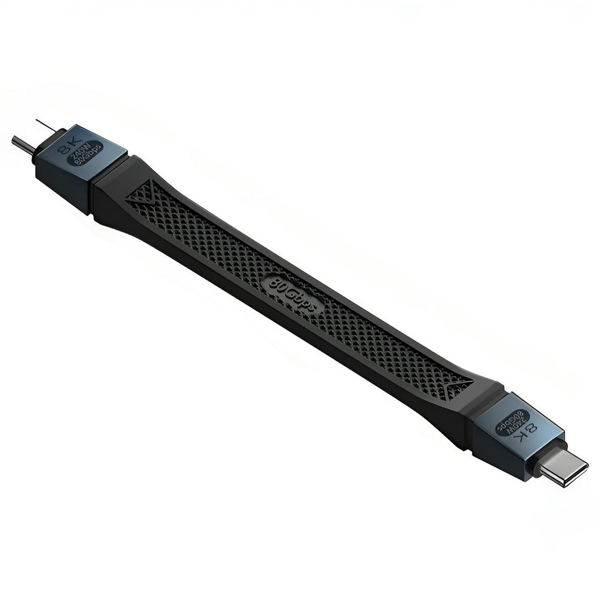 Cable de Datos y Carga USB-C - USB-C OEM 8K Video, 240W, 0.13m, Negro