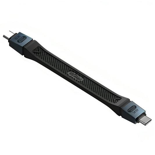 Cable de Datos y Carga USB-C - USB-C OEM 8K Video, 240W, 0.13m, Negro