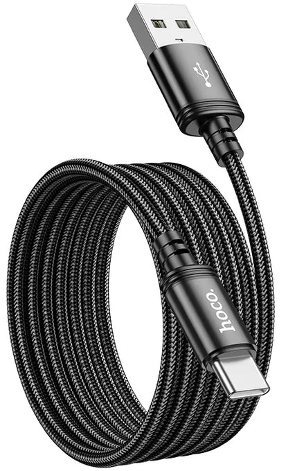 USB-A to USB-C Data and Charging Cable HOCO X89, 18W, 2m, Black