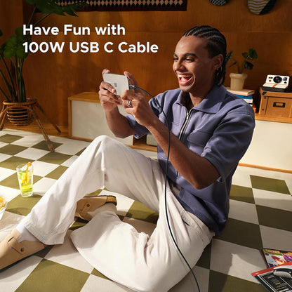Cable de Datos y Carga USB-C - USB-C UGREEN L509, 100W, 1m, Gris